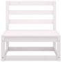 Zentrales Gartensofa aus massivem weißem Kiefernholz von vidaXL, Gartensets - Ref: Foro24-805666, Preis: 76,22 €, Rabatt: %