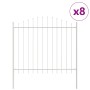 VidaXL Valla de Jardín Blanca con Arco 13,6x1,25 m de Acero | Foro24.es | Tu tienda online para hogar, jardín y más Foro24.es