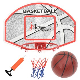 Set de canasta baloncesto de pared 5 pzas 66x44,5 cm