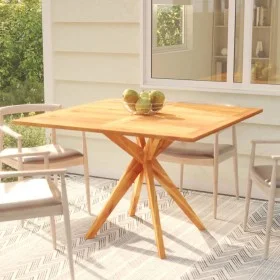 Solid acacia wood garden table 110x110x75 cm by vidaXL, Garden tables - Ref: Foro24-316257, Price: 189,18 €, Discount: %