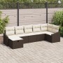 Conjunto de Sofá de Jardín de 7 Piezas con Cojines Marrón Poliratán by , Outdoor sofas - Ref: Foro24-3360629, Price: 462,34 €...