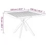 Mesa de jardín madera maciza de acacia 110x110x75 cm de vidaXL, Mesas de jardín - Ref: Foro24-316257, Precio: 189,18 €, Descu...