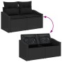 Conjunto de Sofás de Jardín de 8 Piezas con Cojines Negro Poliratán de , Sofás de exterior - Ref: Foro24-3360664, Precio: 529...