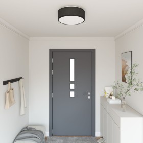 Luces de Techo Empotradas Negras Ø 38 cm Tela E27