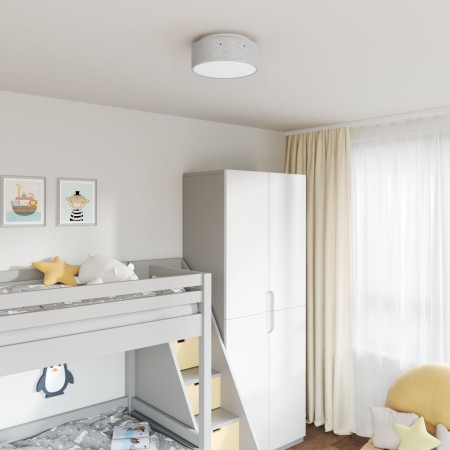 Lámparas de Techo con Pantalla Estrellada Gris Ø 30 cm Tela E27 by , Lamps - Ref: Foro24-42001212, Price: 34,27 €, Discount: %