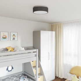 Luzes de Techo con Pantalla Estrellada Negra Ø 38 cm Tela E27 by , Lamps - Ref: Foro24-42001214, Price: 42,17 €, Discount: %