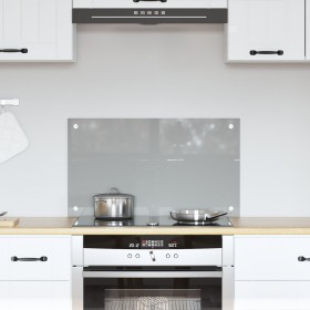 Luz de Salpicadero de Cocina Gris Claro 70x40x0,6 cm Vidrio Templado von , Küchengeräte und Utensilien - Ref: Foro24-42001226...