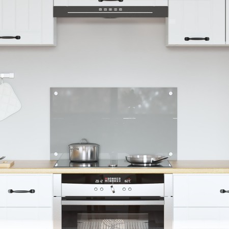 Luz de Salpicadero de Cocina Gris Claro 70x40x0,6 cm Vidrio Templado von , Küchengeräte und Utensilien - Ref: Foro24-42001226...