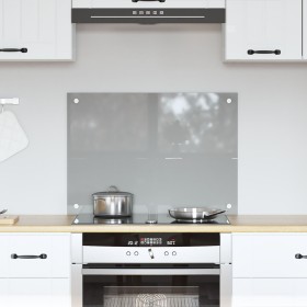 Luz de Salpicadero de Cocina Gris Claro 70x50x0,6 cm Vidrio Templado von , Küchengeräte und Utensilien - Ref: Foro24-42001227...