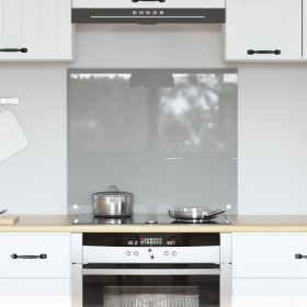 Luz de Salpicadero de Cocina Gris Claro 70x60x0,6 cm Vidrio Templado von , Küchengeräte und Utensilien - Ref: Foro24-42001228...
