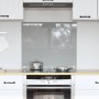 Luz de Salpicadero de Cocina Gris Claro 70x60x0,6 cm Vidrio Templado von , Küchengeräte und Utensilien - Ref: Foro24-42001228...