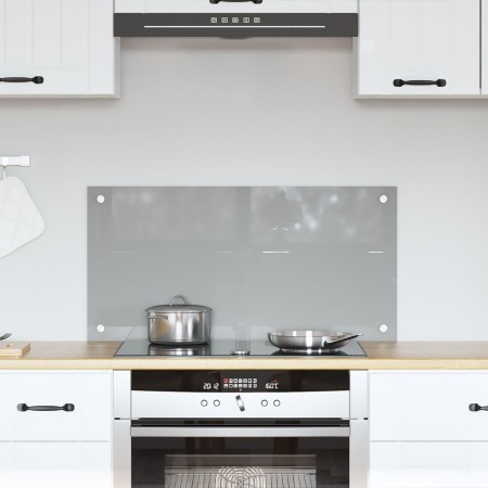 Luz de Salpicadero de Cocina Gris Claro 80x40x0,6 cm Vidrio Templado von , Küchengeräte und Utensilien - Ref: Foro24-42001229...