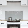 Luz de Salpicadero de Cocina Gris Claro 80x40x0,6 cm Vidrio Templado von , Küchengeräte und Utensilien - Ref: Foro24-42001229...