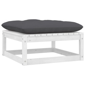 Garden stools with solid white pine wood cushions by vidaXL, Modular outdoor sofas - Ref: Foro24-805726, Price: 47,15 €, Disc...