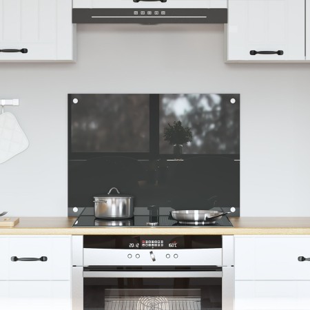 Salpicadero de Cocina Gris Oscuro 70x50x0,6 cm de Vidrio Templado von , Küchengeräte und Utensilien - Ref: Foro24-42001239, P...