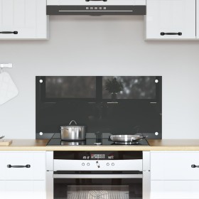 Protección de cocina Gris oscuro 80x40x0,6 cm de vidrio templado von , Küchengeräte und Utensilien - Ref: Foro24-42001241, Pr...