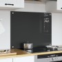 Salpicadero de Cocina en Gris Oscuro - 80x60x0.6 cm Vidrio Templado de , Herramientas y utensilios de cocina - Ref: Foro24-42...