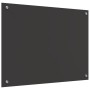 Salpicadero de Cocina en Gris Oscuro - 80x60x0.6 cm Vidrio Templado de , Herramientas y utensilios de cocina - Ref: Foro24-42...