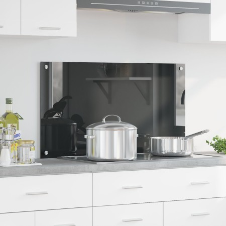 Faldón de Cocina Gris Oscuro 90x50x0,6 cm de Vidrio Templado by , Kitchen tools and utensils - Ref: Foro24-42001245, Price: 4...