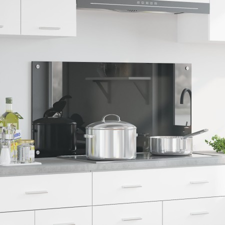 Revestimiento de cocina gris oscuro 100x50x0,6 cm vidrio templado von , Küchengeräte und Utensilien - Ref: Foro24-42001248, P...