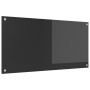 Revestimiento de cocina gris oscuro 100x50x0,6 cm vidrio templado von , Küchengeräte und Utensilien - Ref: Foro24-42001248, P...