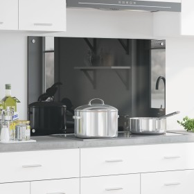 VidaXL Salpicadero de Cocina Gris Oscuro 100x60x0,6 cm Vidrio Templado von , Küchengeräte und Utensilien - Ref: Foro24-420012...