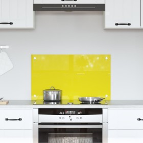 Salpicadero de cocina amarillo de vidrio templado 70x40x0.6 cm von , Küchengeräte und Utensilien - Ref: Foro24-42001250, Prei...