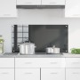 Revestimiento de cocina gris oscuro 100x50x0,6 cm vidrio templado von , Küchengeräte und Utensilien - Ref: Foro24-42001248, P...