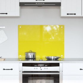 Salpicadero de cocina amarillo 70x50x0,6 cm vidrio templado von , Küchengeräte und Utensilien - Ref: Foro24-42001251, Preis: ...