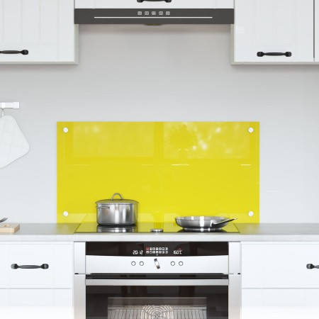 Salpicadero de Cocina Amarillo 80x40x0,6 cm de Vidrio Templado von , Küchengeräte und Utensilien - Ref: Foro24-42001253, Prei...