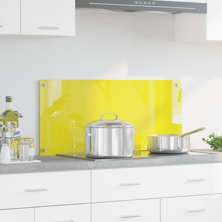 Fondo de cocina Amarillo 90x40x0.6 cm de vidrio templado von , Küchengeräte und Utensilien - Ref: Foro24-42001256, Preis: 29,...