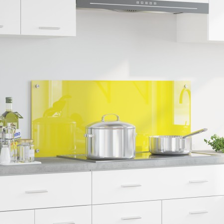 Fondo de cocina  Amarillo 100x40x0.6 cm Vidrio templado | Foro24.es | Tu tienda online para hogar, jardín y más Foro24.es
