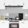 Salpicadero de Cocina Negro 120x40x0,6 cm Vidrio Templado von , Küchengeräte und Utensilien - Ref: Foro24-42001301, Preis: 40...