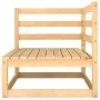 2 seater garden sofa with solid pine wood cushions by vidaXL, Modular outdoor sofas - Ref: Foro24-805730, Price: 144,10 €, Di...