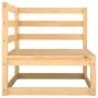 2 seater garden sofa with solid pine wood cushions by vidaXL, Modular outdoor sofas - Ref: Foro24-805730, Price: 144,10 €, Di...
