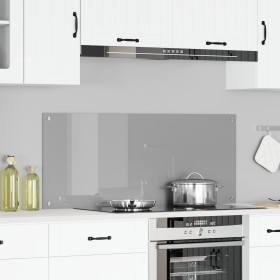 VidaXL Luz de Salpicadero de Cocina Gris Claro 120x50x0,6 cm Vidrio Templado von , Küchengeräte und Utensilien - Ref: Foro24-...