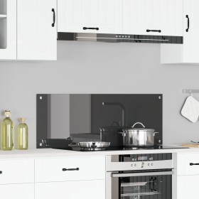 Salpicadero de cocina Gris oscuro 110x40x0,6 cm