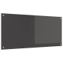 Salpicadero de Cocina Gris Oscuro 110x50x0,6 cm Vidrio Templado von , Küchengeräte und Utensilien - Ref: Foro24-42001311, Pre...