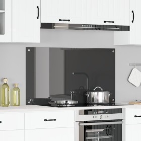 VidaXL Salpicadero de Cocina Gris Oscuro 110x60x0,6 cm Vidrio Templado von , Küchengeräte und Utensilien - Ref: Foro24-420013...