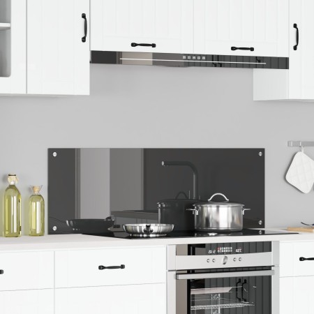 Salpicadero de Cocina Gris oscuro 120x40x0,6 cm Vidrio Templado von , Küchengeräte und Utensilien - Ref: Foro24-42001313, Pre...