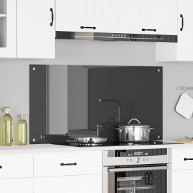 Salpicadero de cocina Gris oscuro 120x60x0,6 cm Vidrio Templado von , Küchengeräte und Utensilien - Ref: Foro24-42001315, Pre...