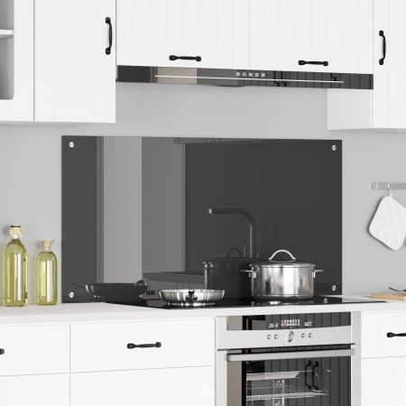Salpicadero de cocina Gris oscuro 120x60x0,6 cm Vidrio Templado von , Küchengeräte und Utensilien - Ref: Foro24-42001315, Pre...