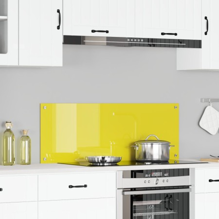 Revestimiento de cocina  Amarillo 110x40x0,6 cm de vidrio templado | Foro24.es | Tu tienda online para hogar, jardín y más Foro24.es