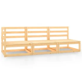 Gartenmöbel-Set 3-teilig aus massivem Kiefernholz von vidaXL, Gartensets - Ref: Foro24-805705, Preis: 185,52 €, Rabatt: %