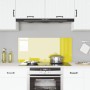 Respaldo de Cocina Amarillo 110x50x0,6 cm Cristal Templado de , Herramientas y utensilios de cocina - Ref: Foro24-42001317, P...