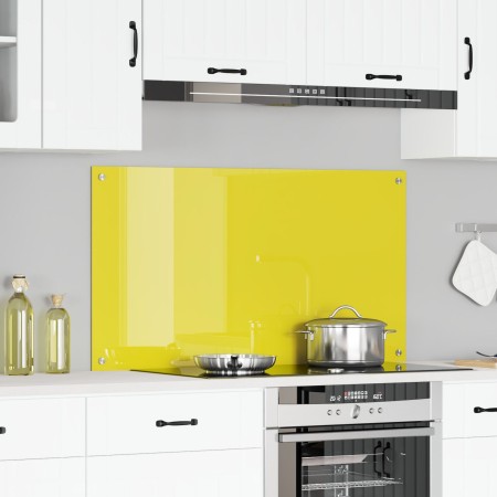 Salpicadero de cocina amarillo 110x60x0,6 cm de vidrio templado von , Küchengeräte und Utensilien - Ref: Foro24-42001318, Pre...