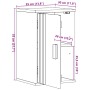 Armario de baño  35x30x55 cm de madera maciza de pino | Foro24.es | Tu tienda online para hogar, jardín y más Foro24.es