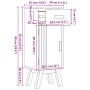 Armario de baño 35x30x90 cm de madera maciza de pino by , Bathroom furniture - Ref: Foro24-42001358, Price: 71,67 €, Discount: %