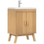 Gabinete base para fregadero 114x43x73,5 cm Madera maciza de pino von , Badezimmermöbel - Ref: Foro24-42001360, Preis: 87,18 ...