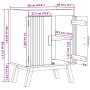 Gabinete base para fregadero 114x43x73,5 cm Madera maciza de pino von , Badezimmermöbel - Ref: Foro24-42001360, Preis: 87,18 ...